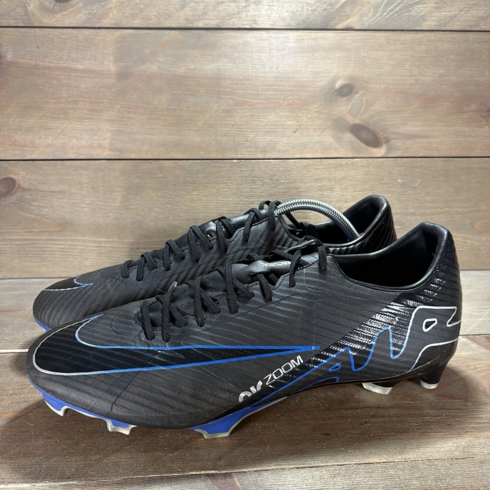 nike zoom mercurial vapor 15 academy MG mens size 12.5 soccer cleats black shoes